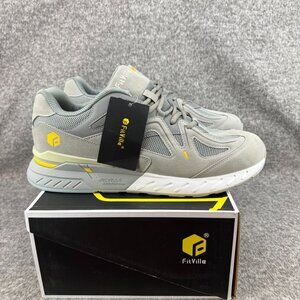 ✅Mens 15EW FitVille Rebound Core Grey Running/Walking Shoes Athletic Comfort